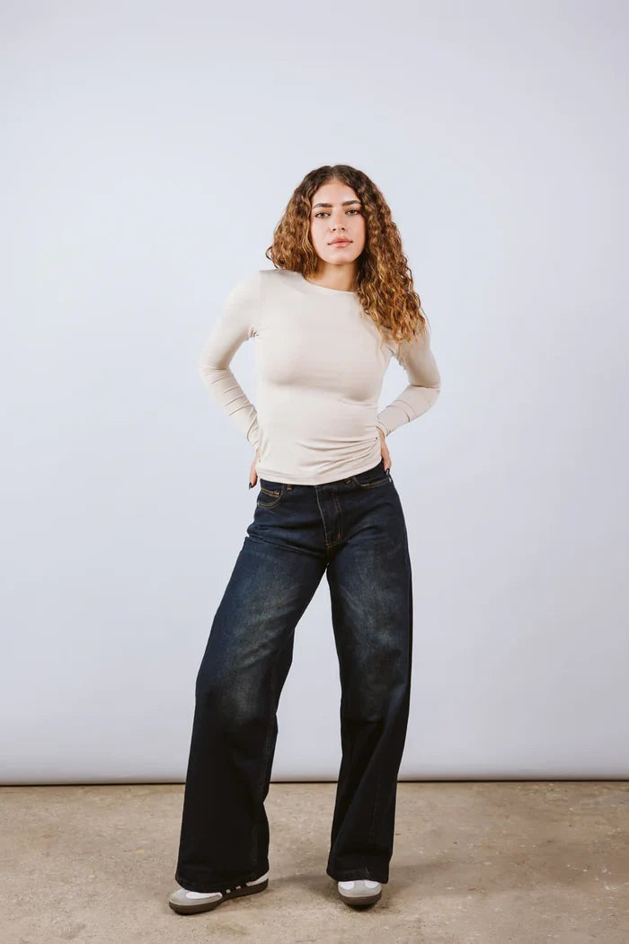 Diss & Miss Long Sleeve Crew Neck Top 1