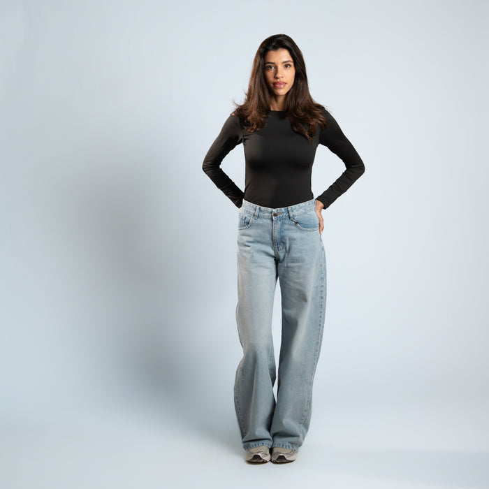 Diss & Miss Long Sleeve Crew Neck Top 2