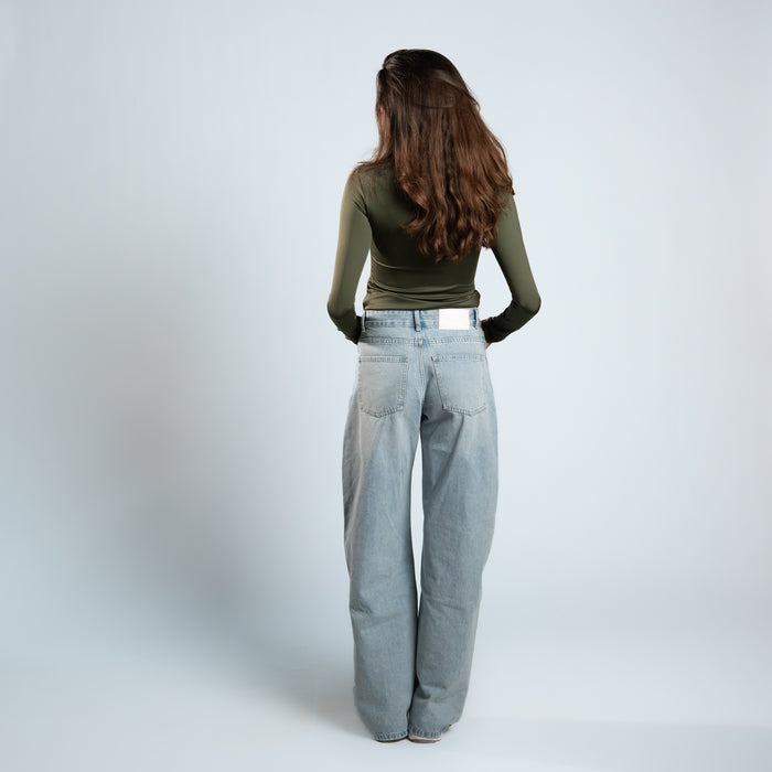 Diss & Miss Long Sleeve Square Neck Top 1