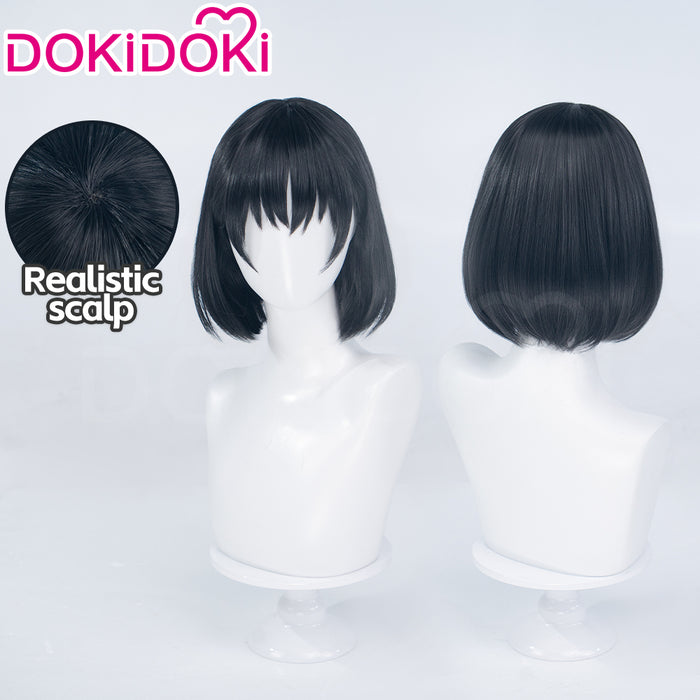 DokiDoki Anime Goodbye Lara Cosplay Mari Otsu Wig Short Straight Black Hair
