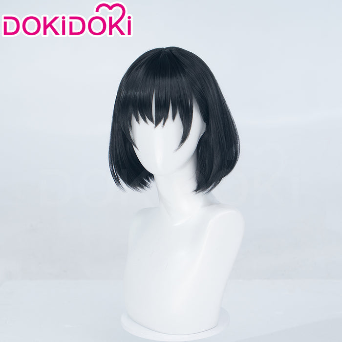 DokiDoki Anime Goodbye Lara Cosplay Mari Otsu Wig Short Straight Black Hair