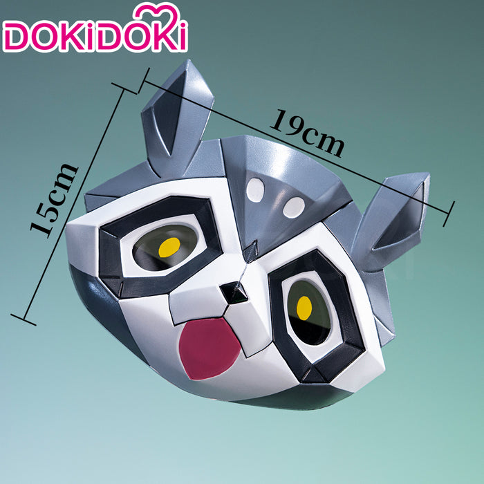 DokiDoki Game Honkai: Star Rail Cosplay Trailblazer Caelus / Stelle Prop Raccoon Elation Mask Planarcadia