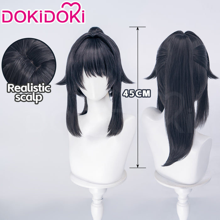 DokiDoki Game Yandere Simulator Cosplay Ayano Aishi Wig Long Curly Black Hair