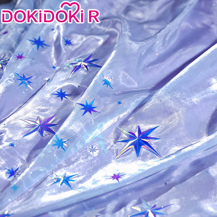 DokiDoki-R Anime Cosplay Costume Purple Crystal Dress