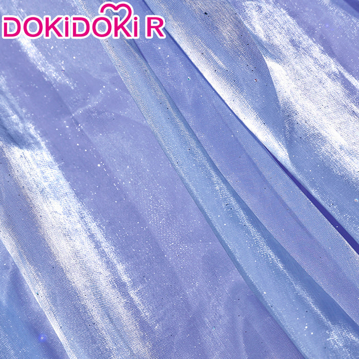 DokiDoki-R Anime Cosplay Costume Purple Crystal Dress