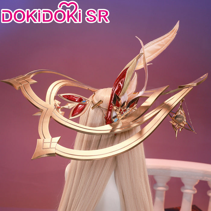 DokiDoki-SR Game Genshin Impact Cosplay Alice Hat  Song of the Welkin Moon “ A ” Nod Krai