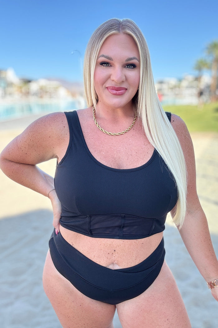 Down the Block, On A Beach Two Piece Swimsuit Two Piece Swimsuit Ave Shops- Tilden Co.