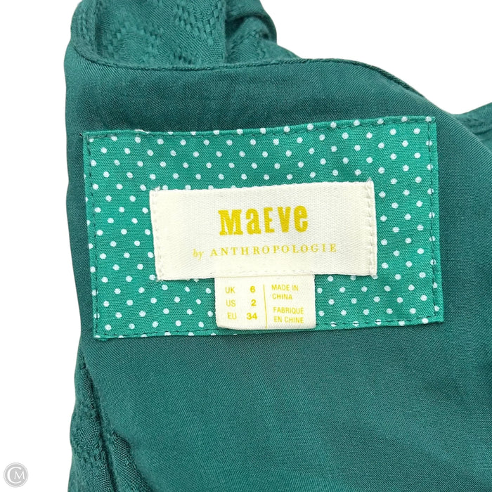 Dress Casual Midi By Maeve In Green, Size: Xs