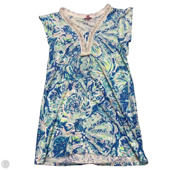Dress Designer By Lilly Pulitzer In Blue & White, Size: M
