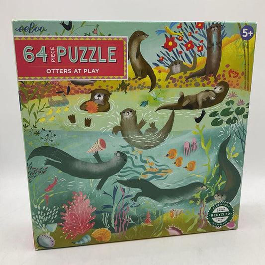 Eeboo 64pc Otters At Play Puzzle