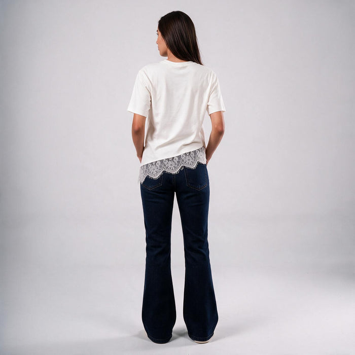 Eighties Short Sleeve Lace Tee