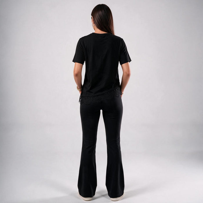 Eighties Short Sleeve Lace Tee