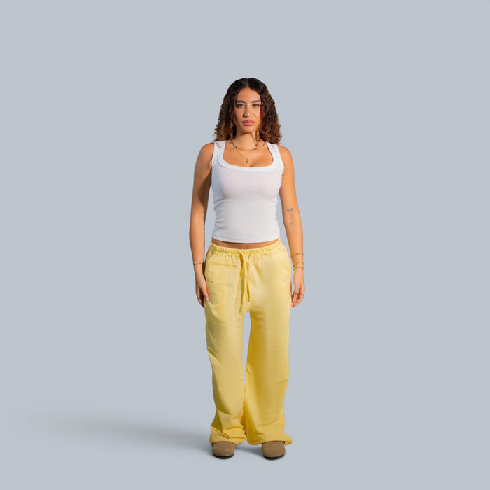 Eighties Wide Leg Linen Trousers