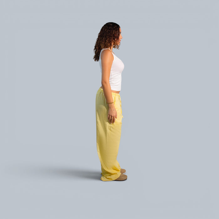 Eighties Wide Leg Linen Trousers