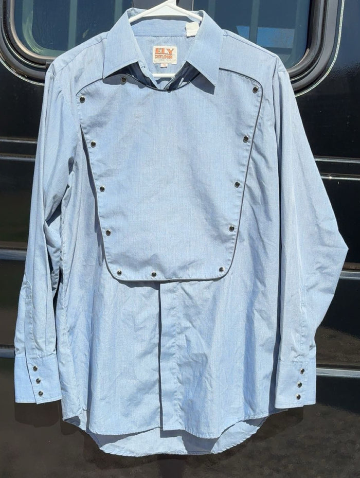 Ely Cattlemen Denim Bib Pearl Snap