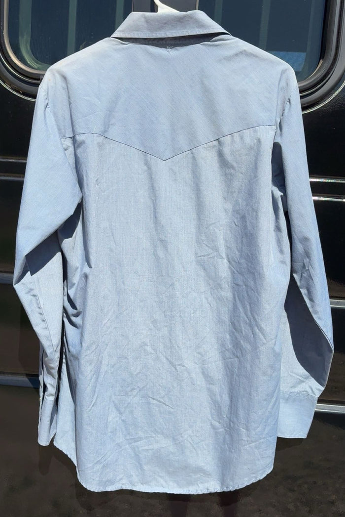 Ely Cattlemen Denim Bib Pearl Snap