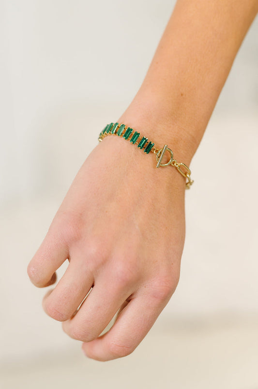 Esmeralda Toggle Bracelet in Green Bracelet Ave Shops- Tilden Co.
