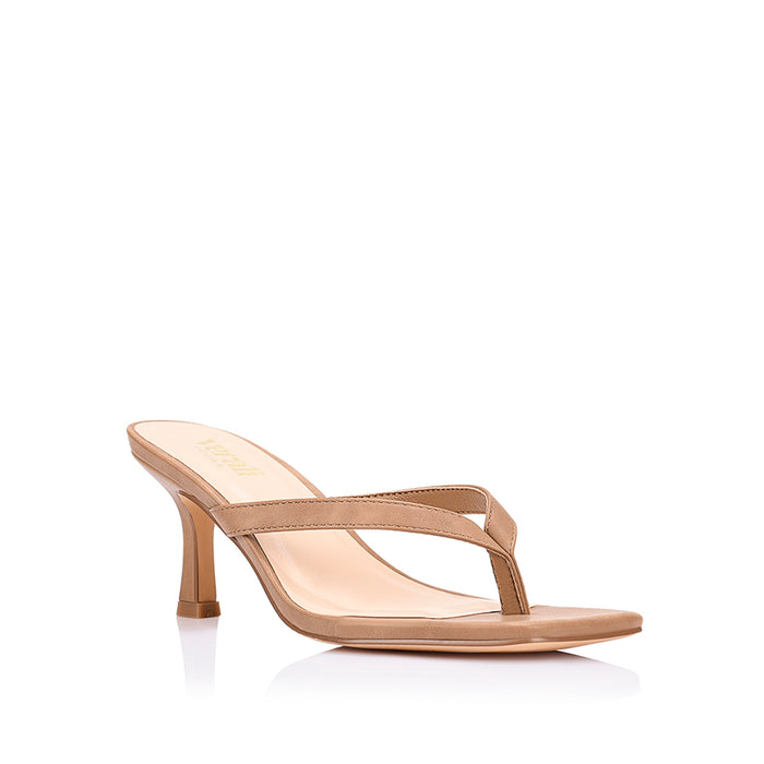 Essence Heeled Thongs - Biscuit