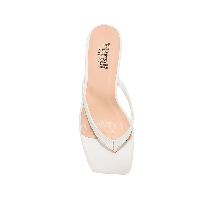 Essence Heeled Thongs - Chalk White
