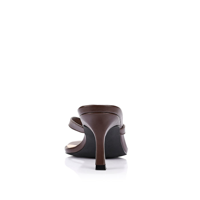 Essence Heeled Thongs - Chocolate Brown