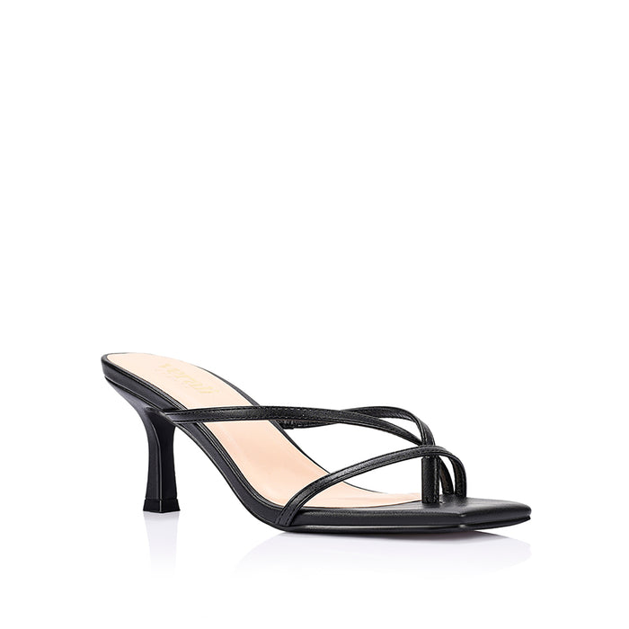 Este Strappy Mules - Black