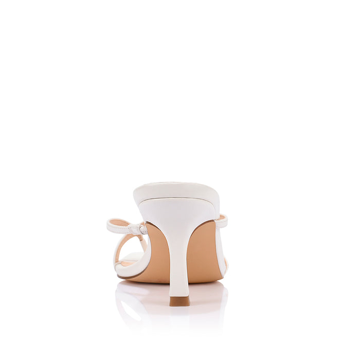 Este Strappy Mules - Chalk White