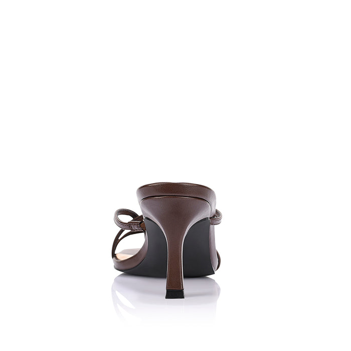 Este Strappy Mules - Chocolate Brown