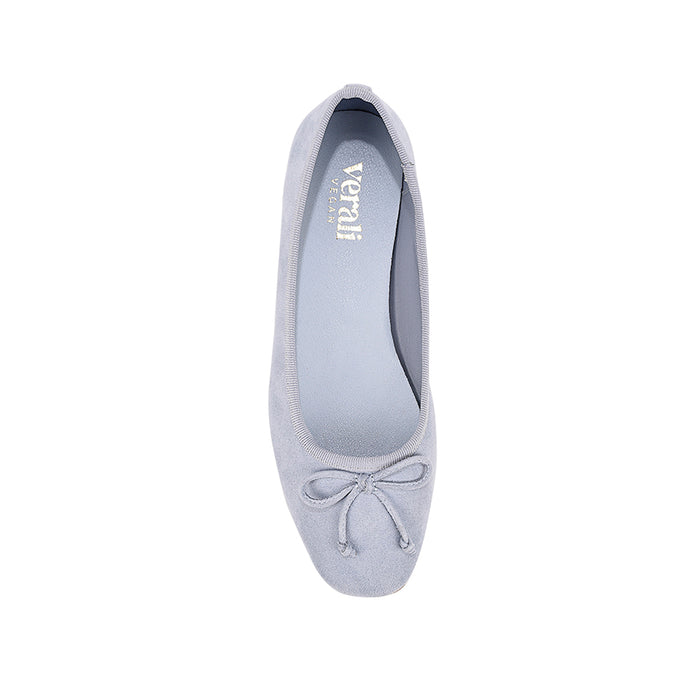 Eugenie Ballet Flats - Light Blue Micro