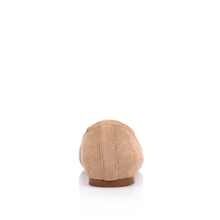 Eugenie Ballet Flats - Sand Beige Micro