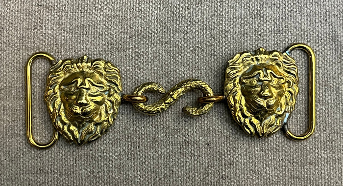 European Officers Lion Belt Buckle 18th-19th Century #101