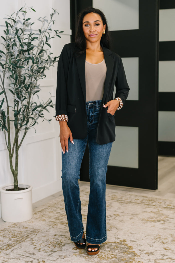 Every Day Blazer in Black Cardigan Ave Shops- Tilden Co.