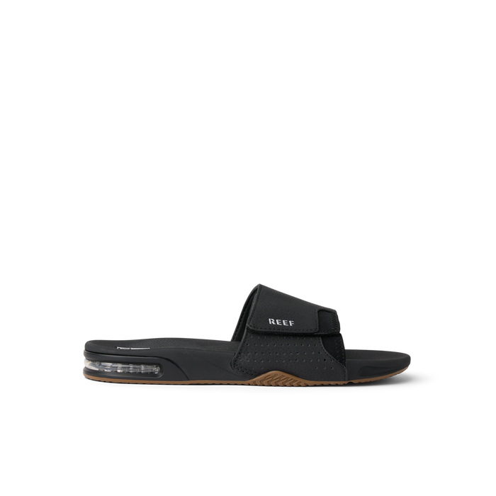 Fanning Slide - Black/Silver - Right Side View
