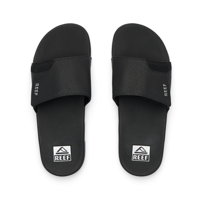 Fanning Slide - Black/Silver - Top View
