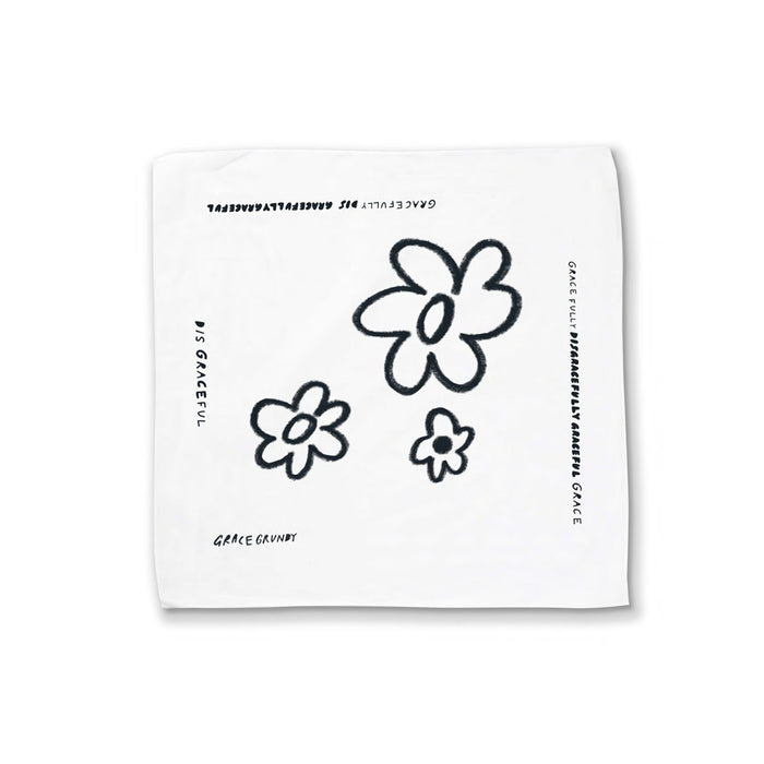 ’Forget Me Nots’ White Bandana