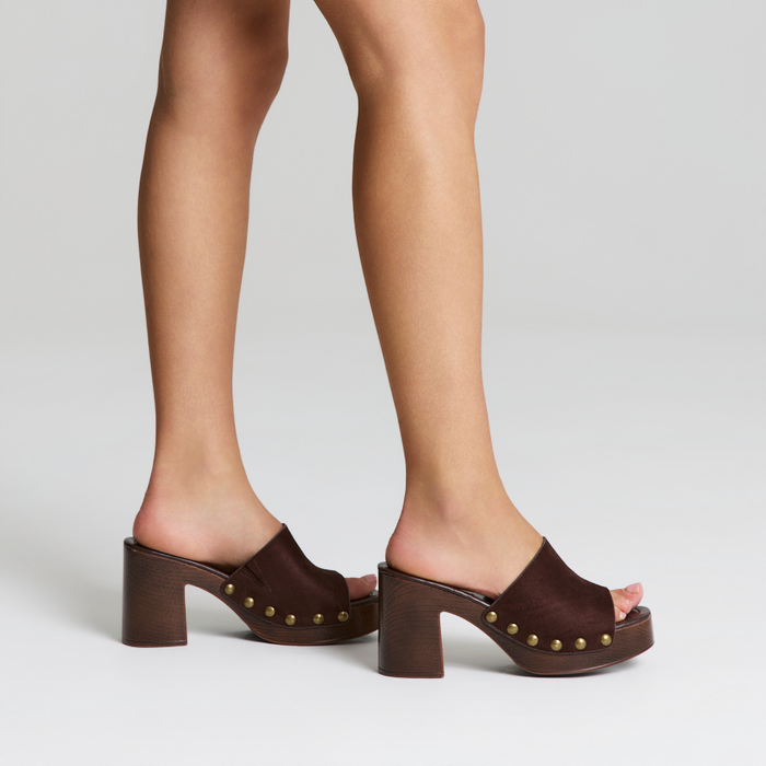 Frankie Clogs - Chocolate Brown Micro
