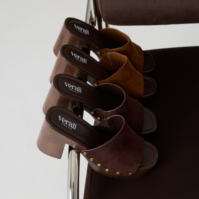 Frankie Clogs - Chocolate Brown Micro
