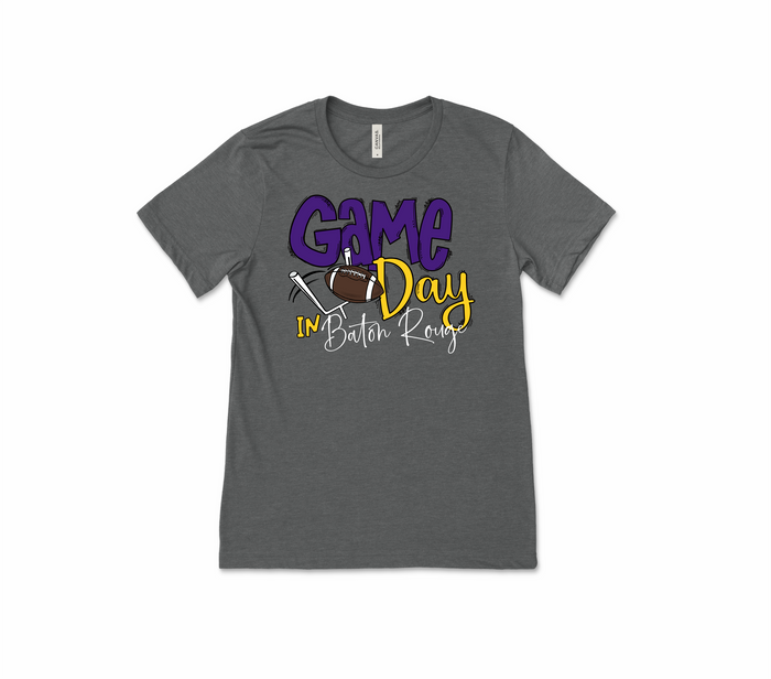 Game Day Tee - LSU - Premium T-Shirts from Pat's Monograms - Just $22! Shop now at Pat's Monograms