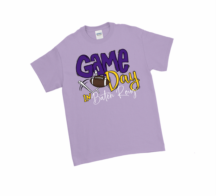 Game Day Tee - LSU - Premium T-Shirts from Pat's Monograms - Just $22! Shop now at Pat's Monograms
