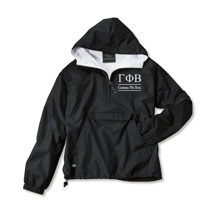 Gamma Phi Beta Classic Solid Pullover Windbreaker - Lined