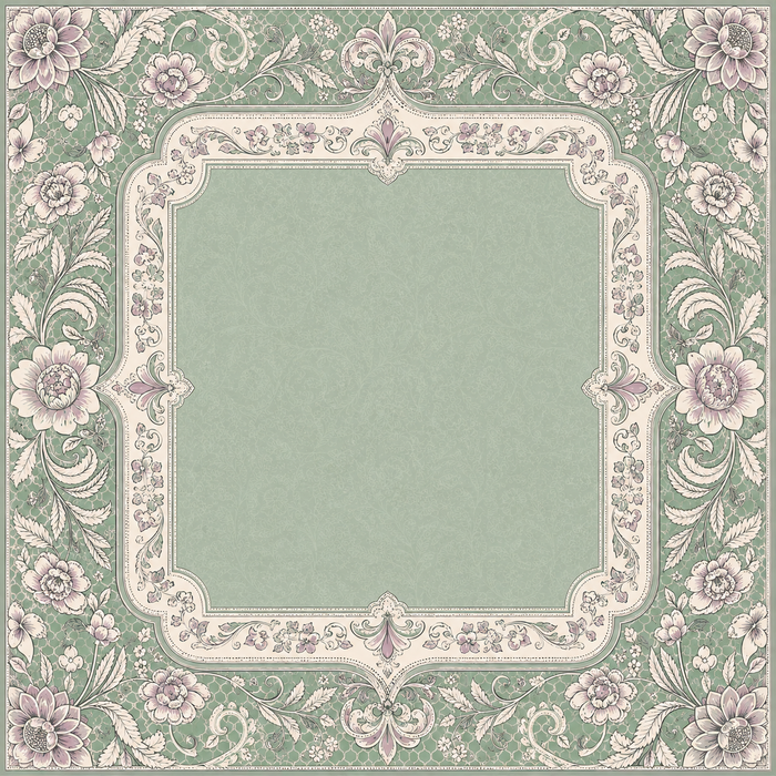 Garden Lattice — Sage and Lavender Mahjong Mat - PREORDER - Premium Mahjong from Told in Tiles - Just $80! Shop now at Pat's Monograms