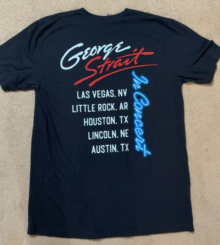 George Strait Neon T-Shirt Medium