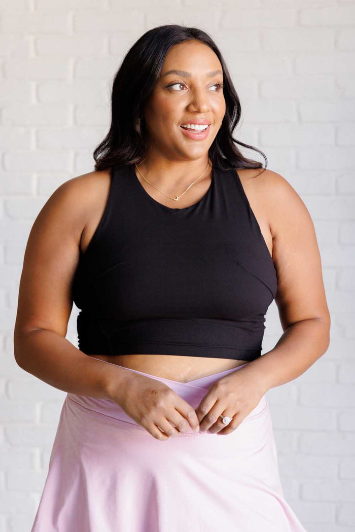 Get Moving Racer Back Crop Tank Athleisure Ave Shops- Tilden Co.