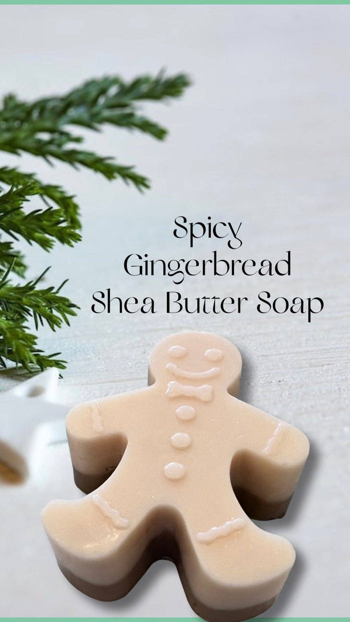 Gingerbread Man Shea Soap Soap 1111 Elm Candle & Soap Shoppe- Tilden Co.