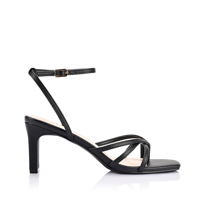 Gio Block Heel Sandals - Black