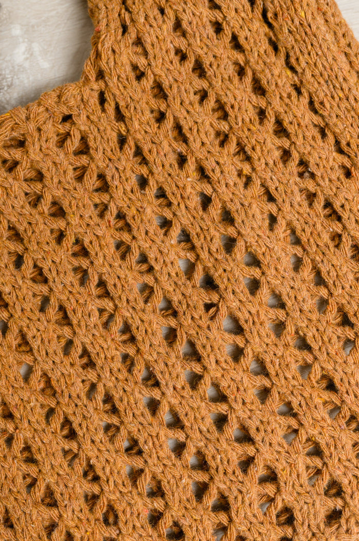 Girls Day Open Weave Bag in Tan Crossbody Bag Ave Shops- Tilden Co.