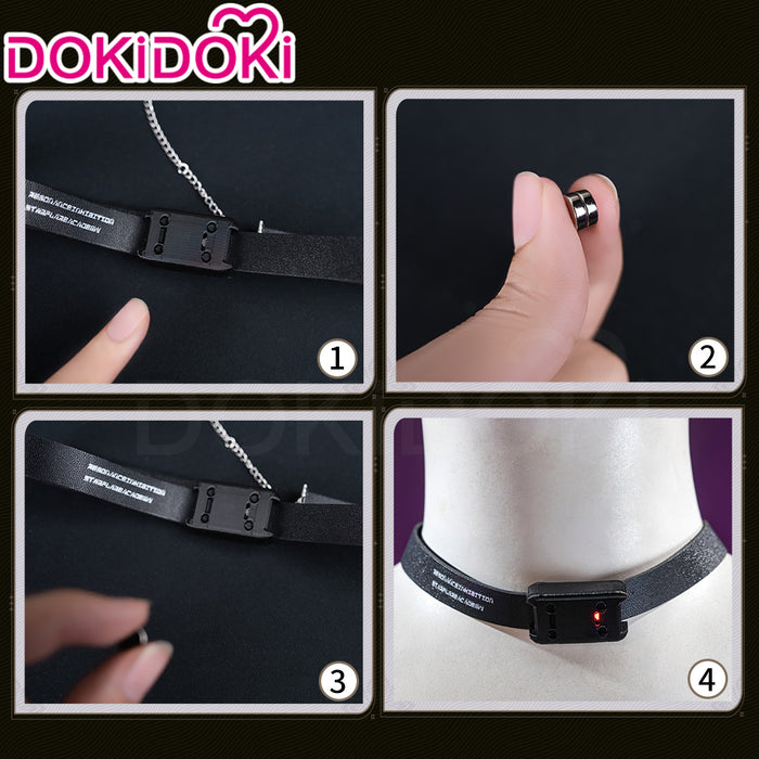 【Glowing】DokiDoki Game Wuthering Waves Cosplay Chisa Prop Chocker