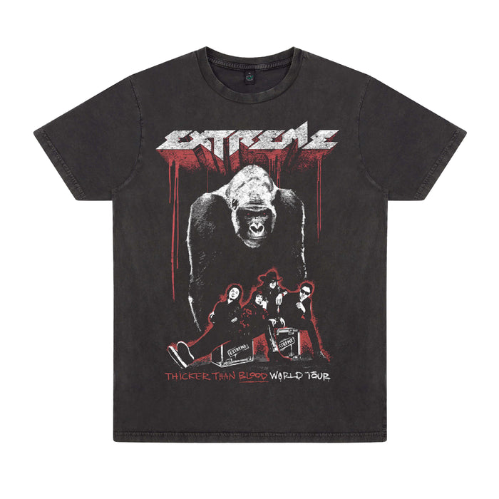 Gorilla Thicker Than Blood Tour T-Shirt 2025 Faded Black
