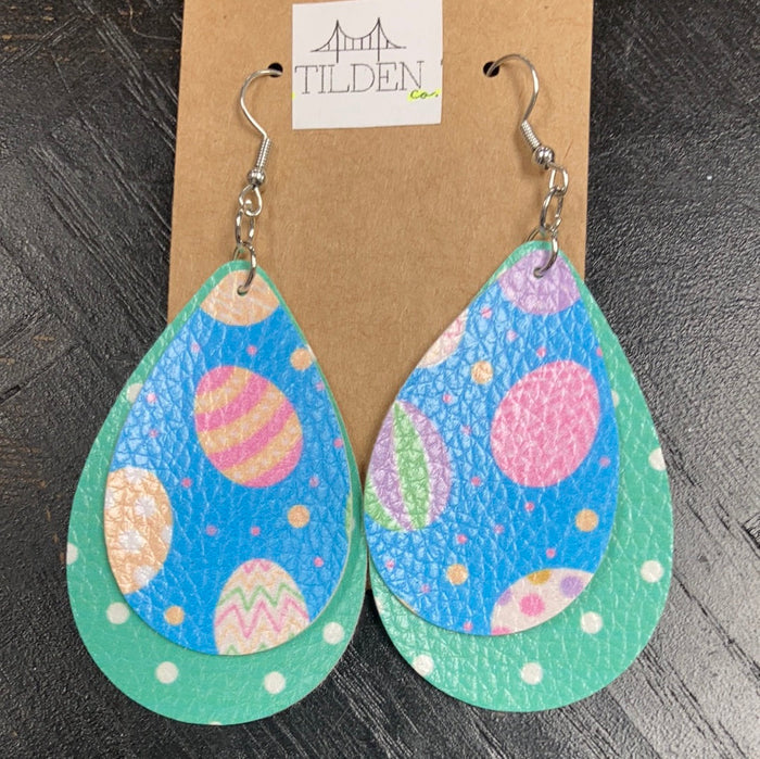 Green Easter Egg Earrings earring Daydreamer Creations- Tilden Co.