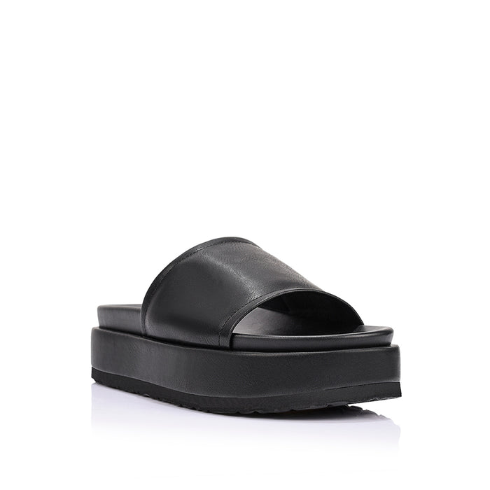 Hades Flatform Slides - Black Distressed