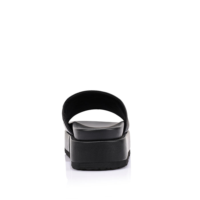 Hades Flatform Slides - Black Distressed